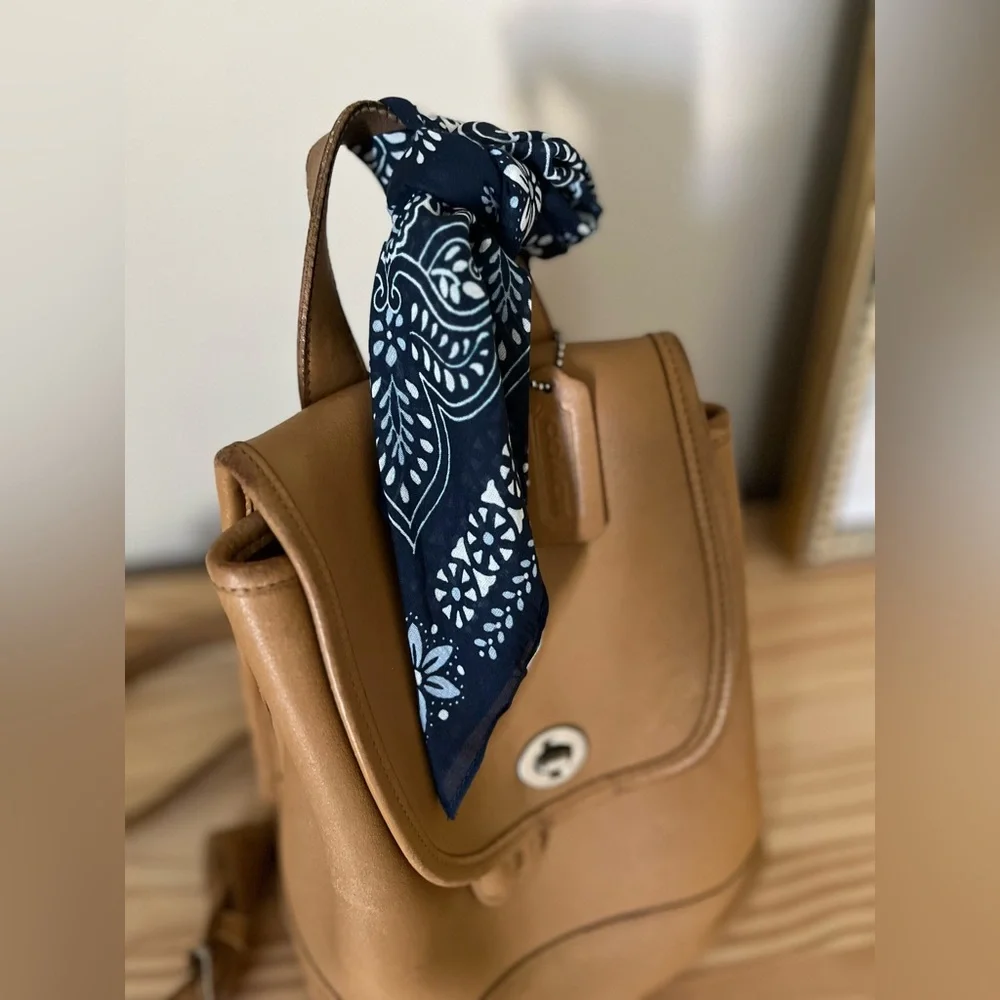 Coach Tan Leather Backpack